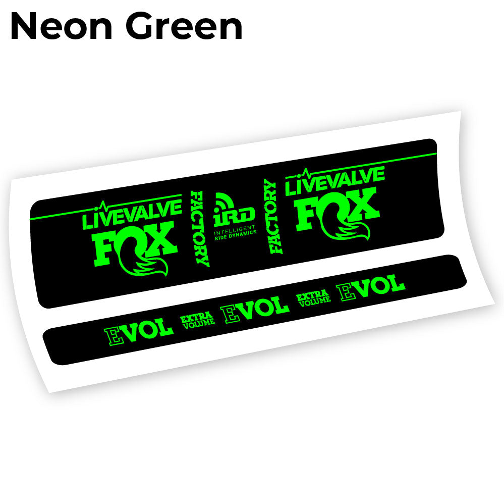 Aufkleber Fox Factory LiveValve IRD Rear Shox Sticker Vinyl