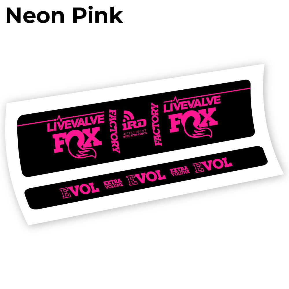 Aufkleber Fox Factory LiveValve IRD Rear Shox Sticker Vinyl
