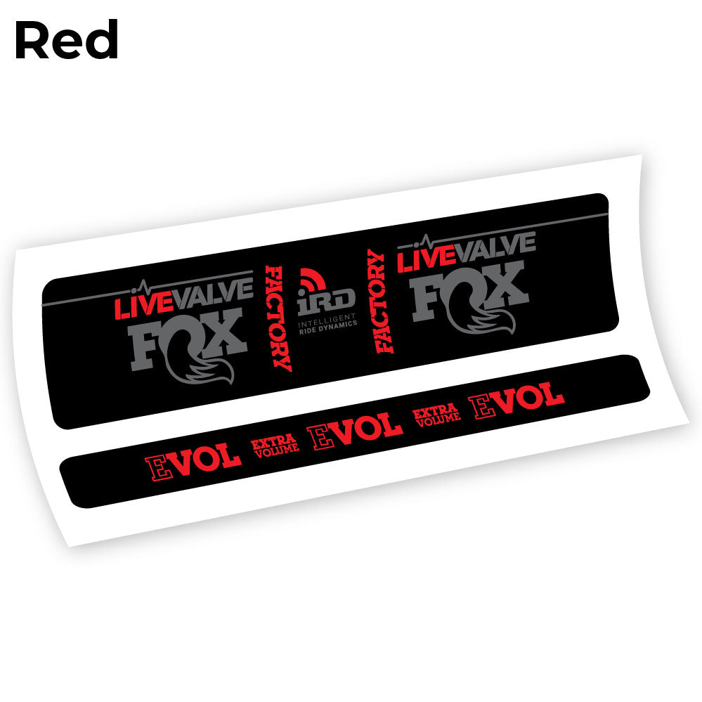 Aufkleber Fox Factory LiveValve IRD Rear Shox Sticker Vinyl