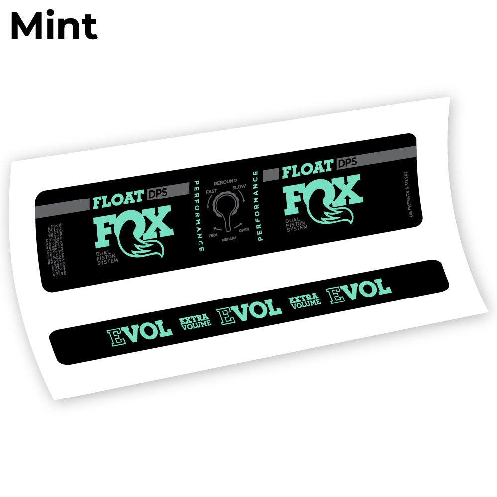 Aufkleber Fox DPS Performance 2019, Fahrradstoßdämpfer Sticker Vinyl