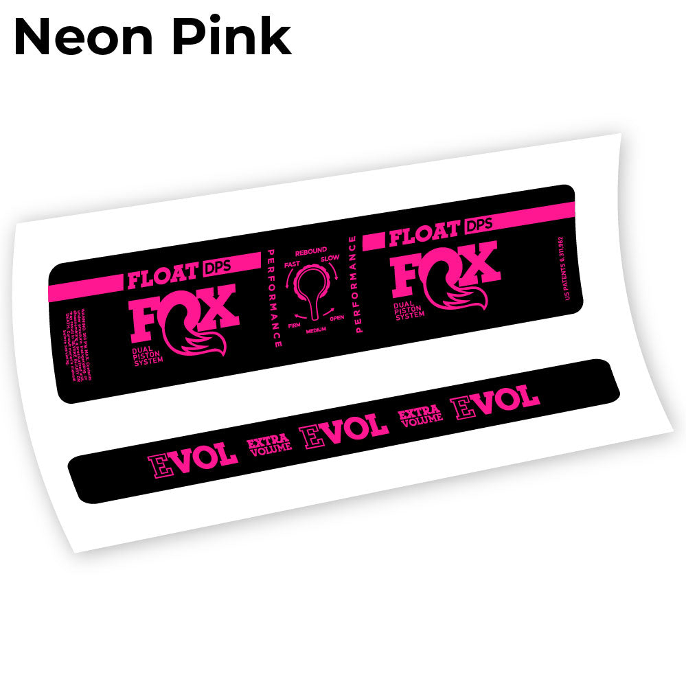 Aufkleber Fox DPS Performance 2019, Fahrradstoßdämpfer Sticker Vinyl