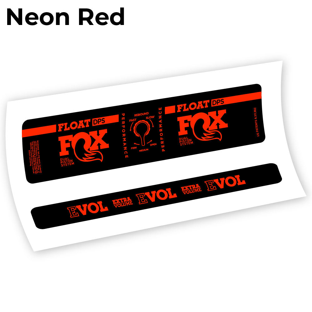 Aufkleber Fox DPS Performance 2019, Fahrradstoßdämpfer Sticker Vinyl