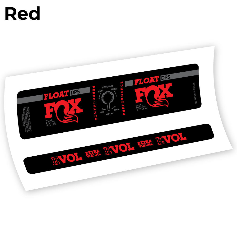 Aufkleber Fox DPS Performance 2019, Fahrradstoßdämpfer Sticker Vinyl