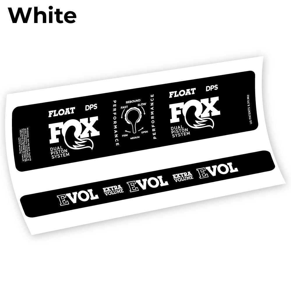 Aufkleber Fox DPS Performance 2021, Fahrradstoßdämpfer-Aufkleber Vinyl