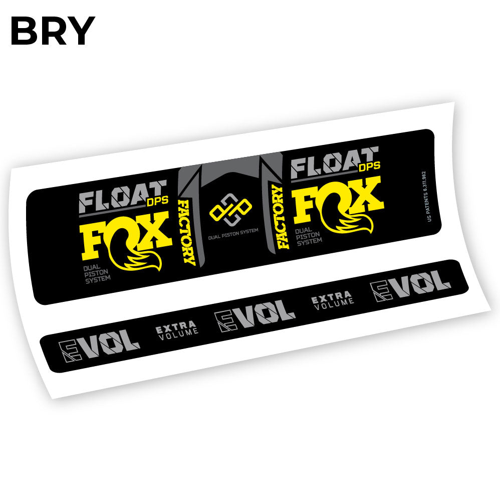 Aufkleber Fox Float DPS 2021, Rear Shox Sticker Vinyl