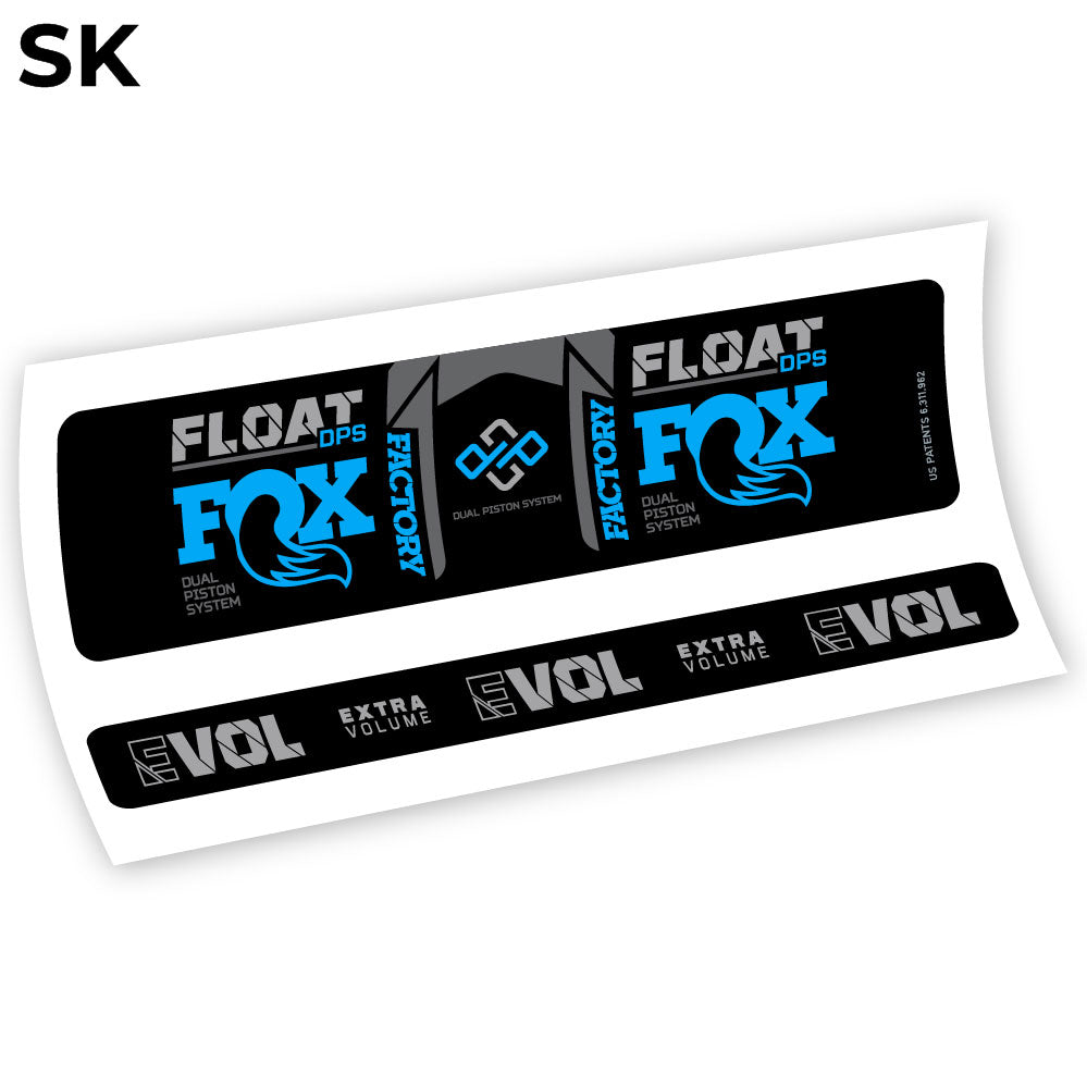 Aufkleber Fox Float DPS 2021, Rear Shox Sticker Vinyl