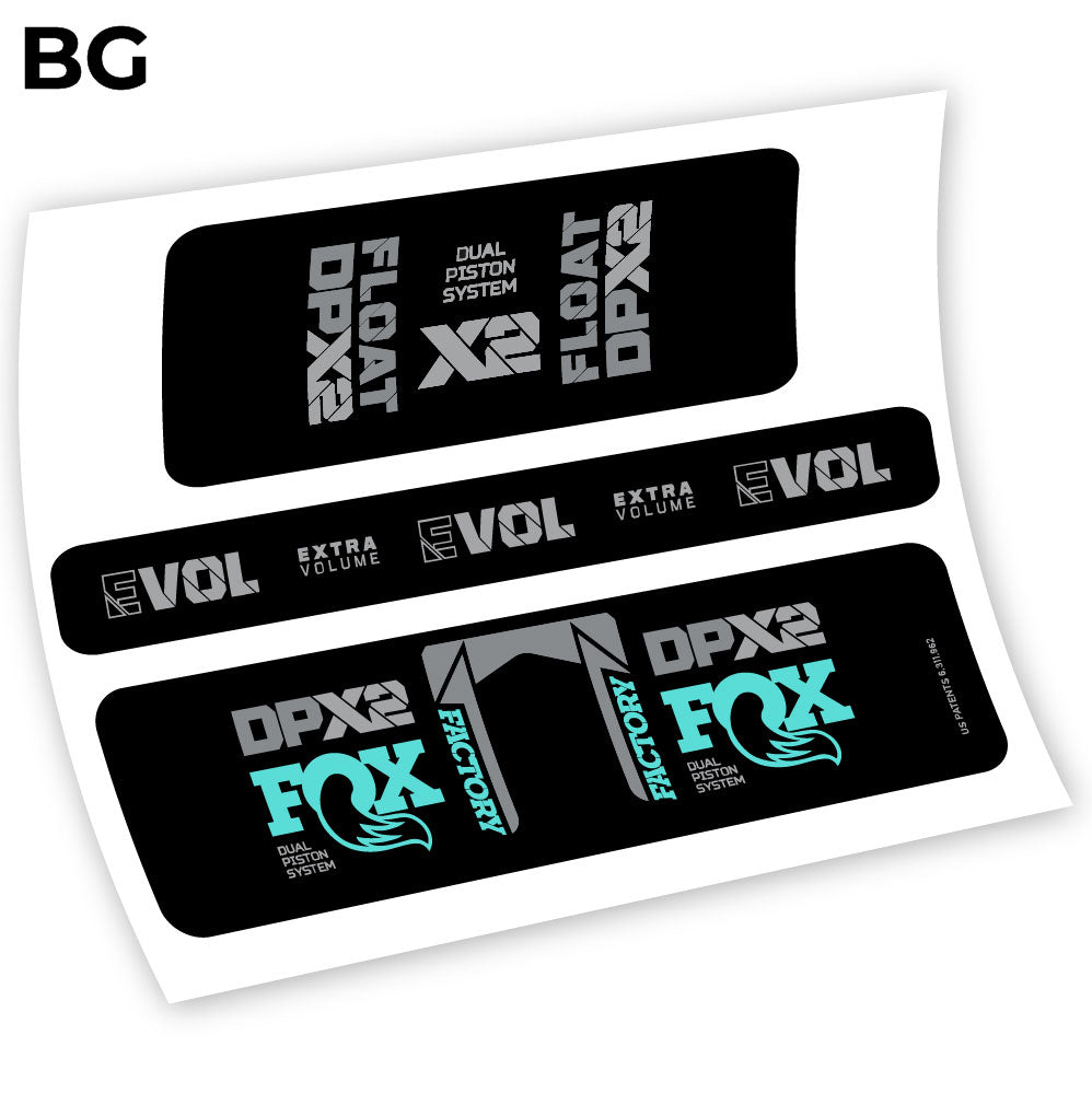Fox Float Factory Racing DPX2 2021, Rear Shox Sticker Vinyl