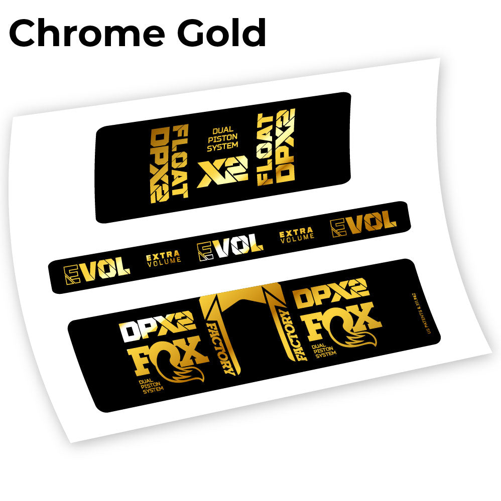 Aufkleber FoxDPX2 2021, Rear Shox Sticker Vinyl