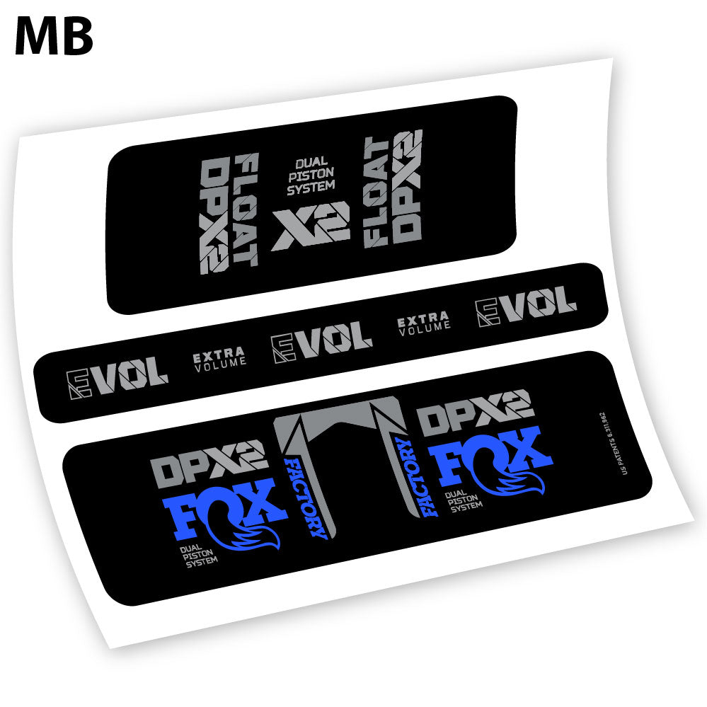 Fox Float Factory Racing DPX2 2021, Rear Shox Sticker Vinyl