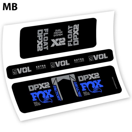 Fox Float Factory Racing DPX2 2021, Rear Shox Sticker Vinyl