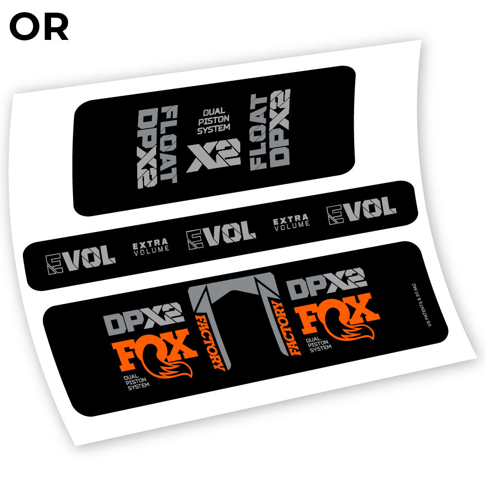 Fox Float Factory Racing DPX2 2021, Rear Shox Sticker Vinyl