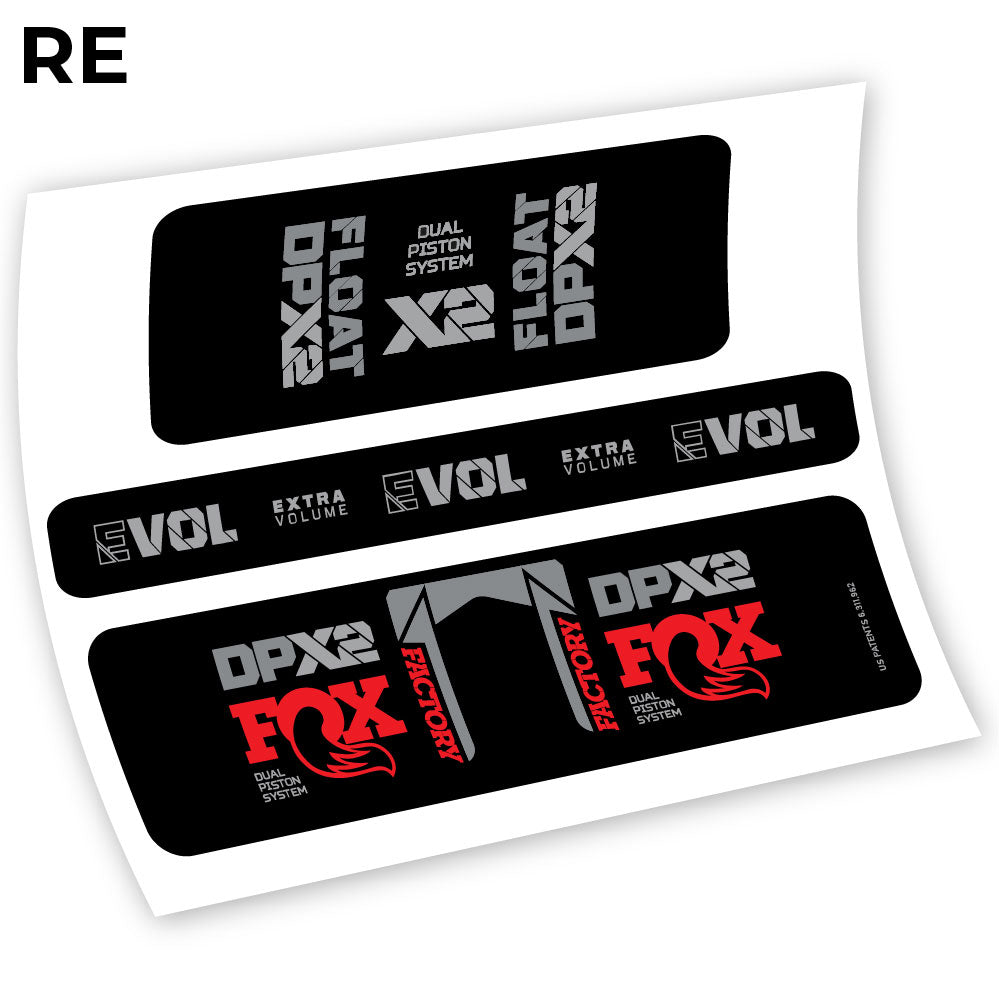 Fox Float Factory Racing DPX2 2021, Rear Shox Sticker Vinyl