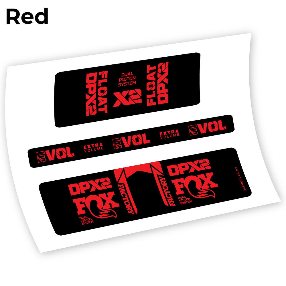 Aufkleber FoxDPX2 2021, Rear Shox Sticker Vinyl