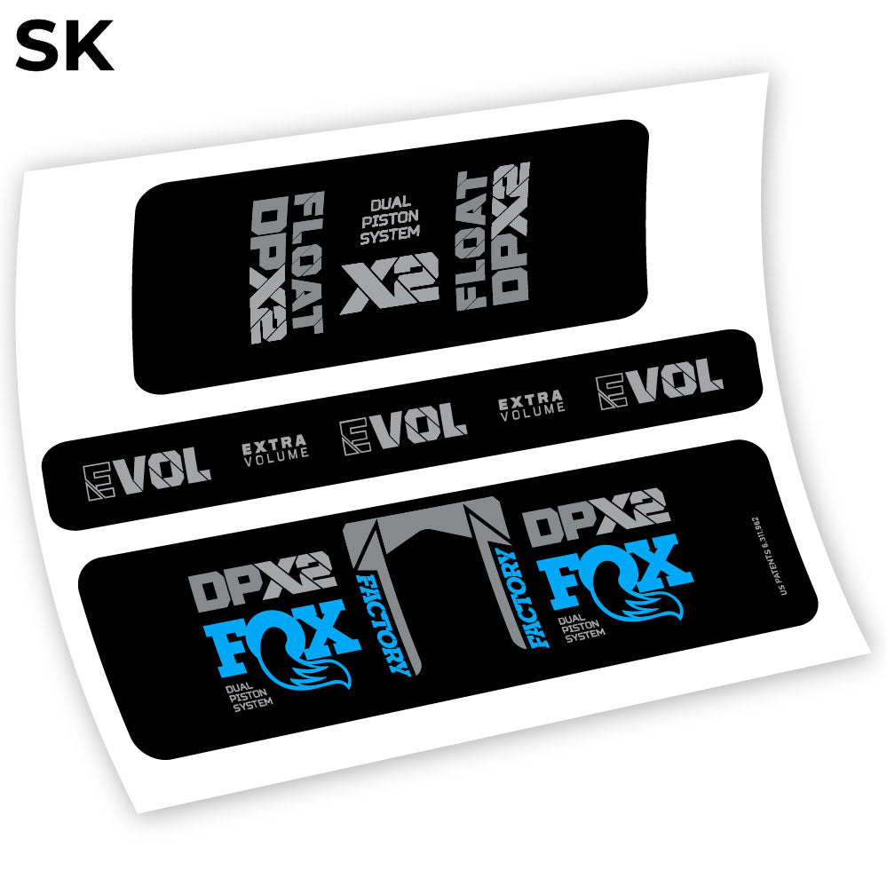 Fox Float Factory Racing DPX2 2021, Rear Shox Sticker Vinyl