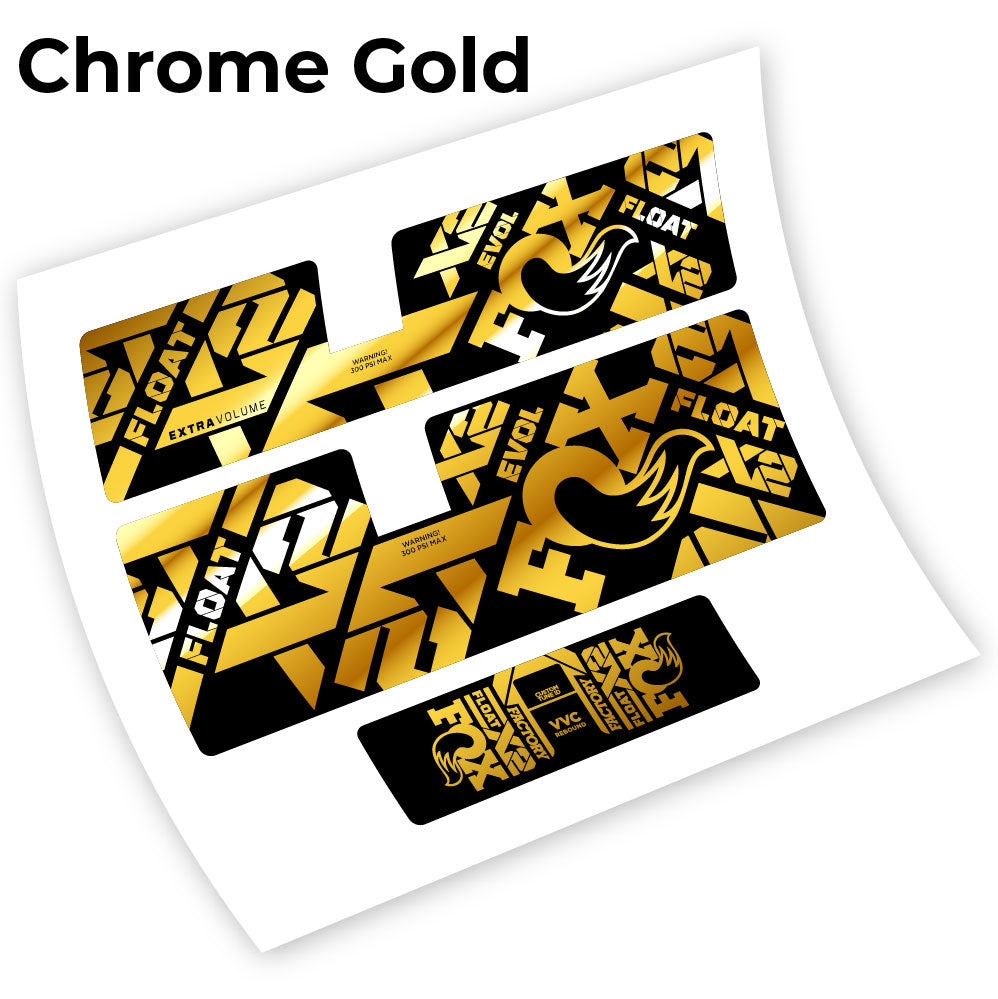 Decal Fox Float X2 2021, Rear Shox, sticker vinyl