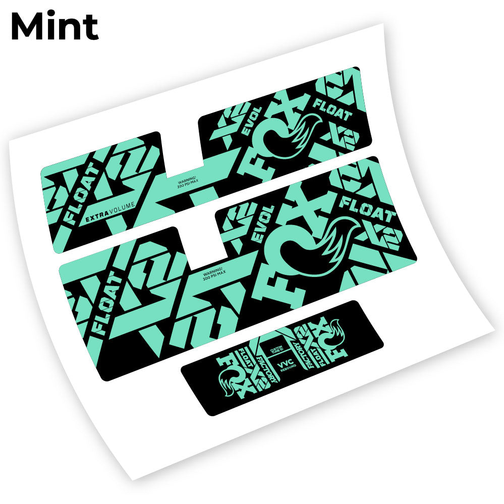Decal Fox Float X2 2021, Rear Shox, sticker vinyl