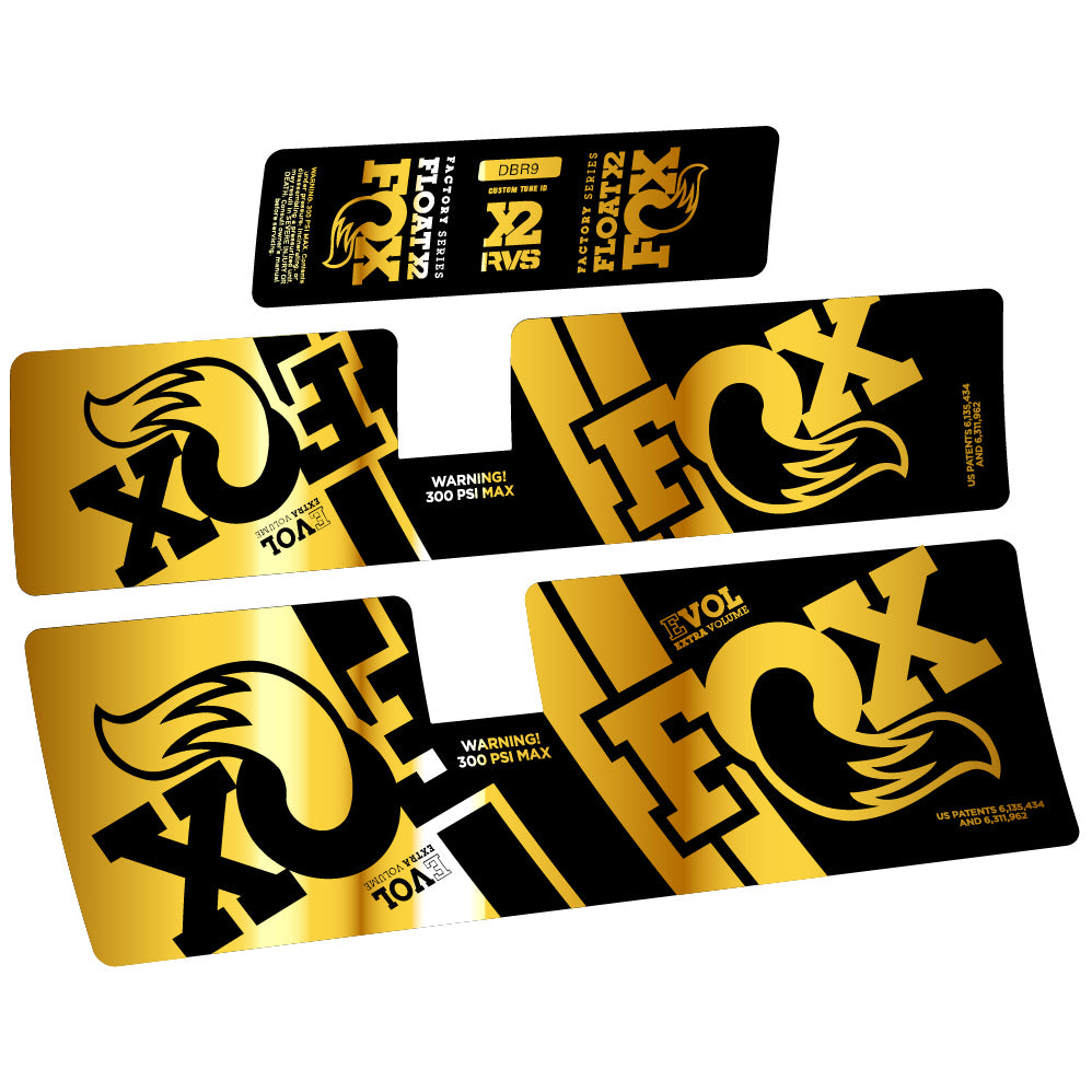 Decal Fox Float X2 Performance 2019, Rear Shox, Sticker Vinyl