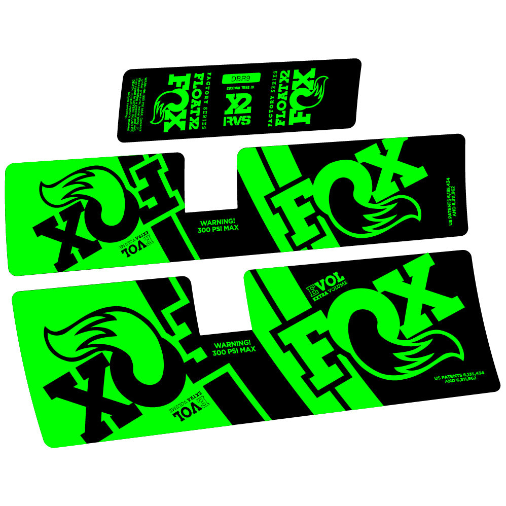 Decal Fox Float X2 Performance 2019, Rear Shox, Sticker Vinyl