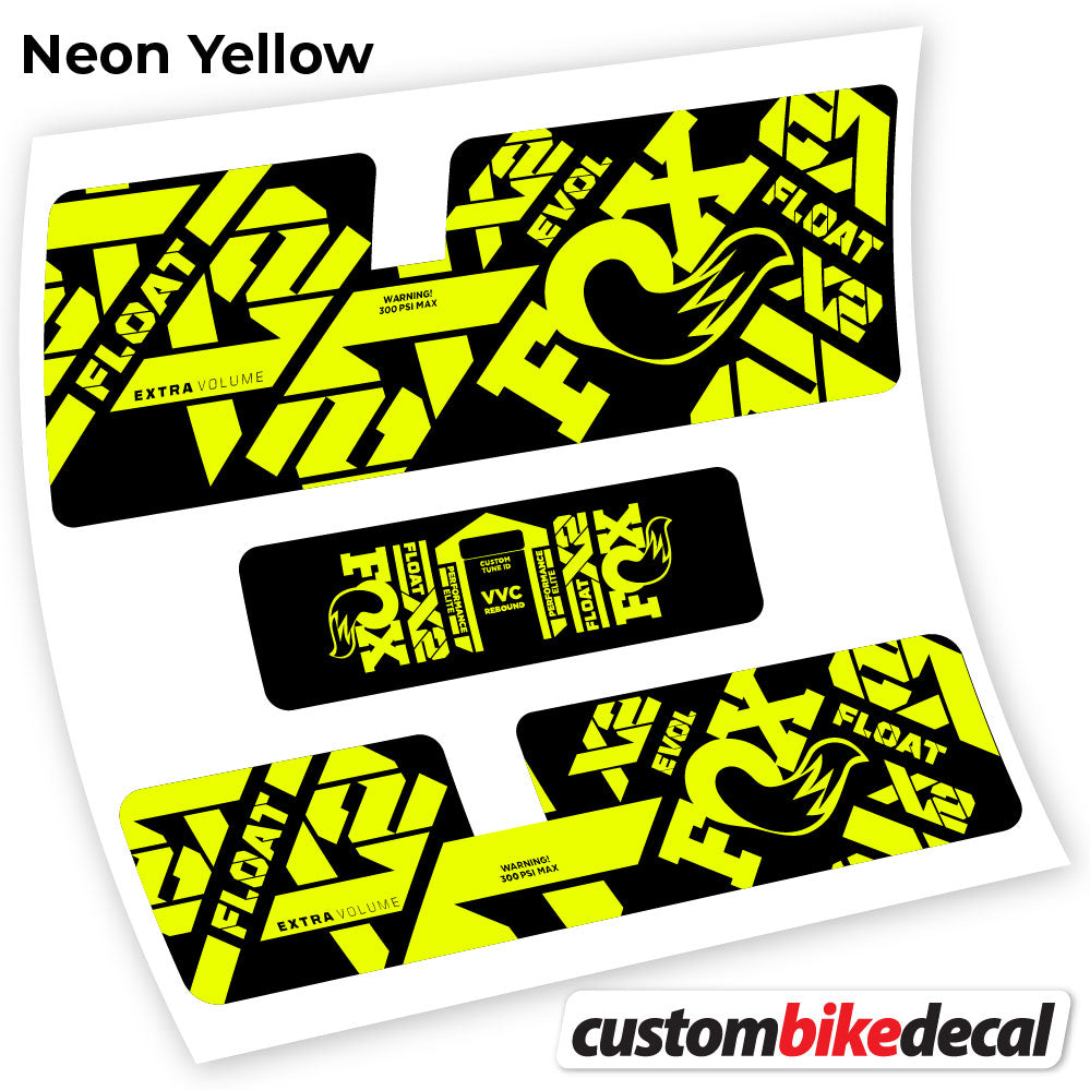Decal, Fox X2 Performance Elite 2021, Rear Shox Sticker Vinyl