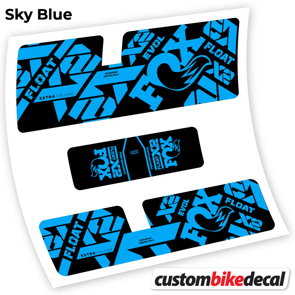 Aufkleber, Fox X2 Performance 2021, Rear Shox Sticker Vinyl