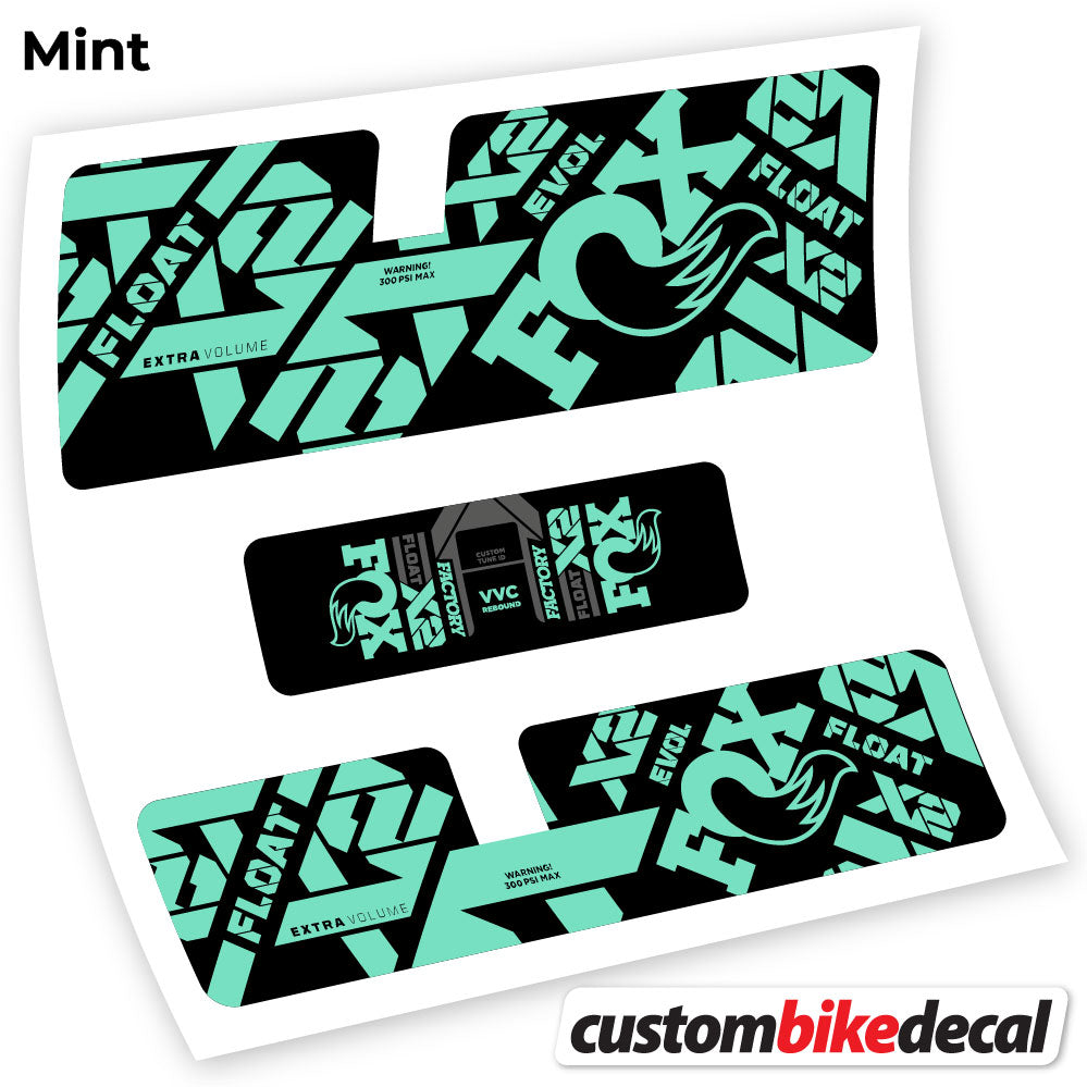 Aufkleber, Fox X2 Factory 2021, Rear Shox Sticker Vinyl