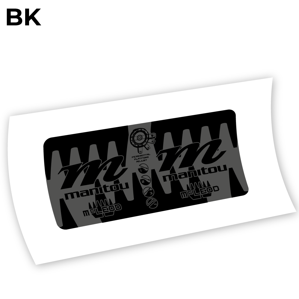Decal Manitou McLEOD 2015, Rear Shox Sticker vinyl