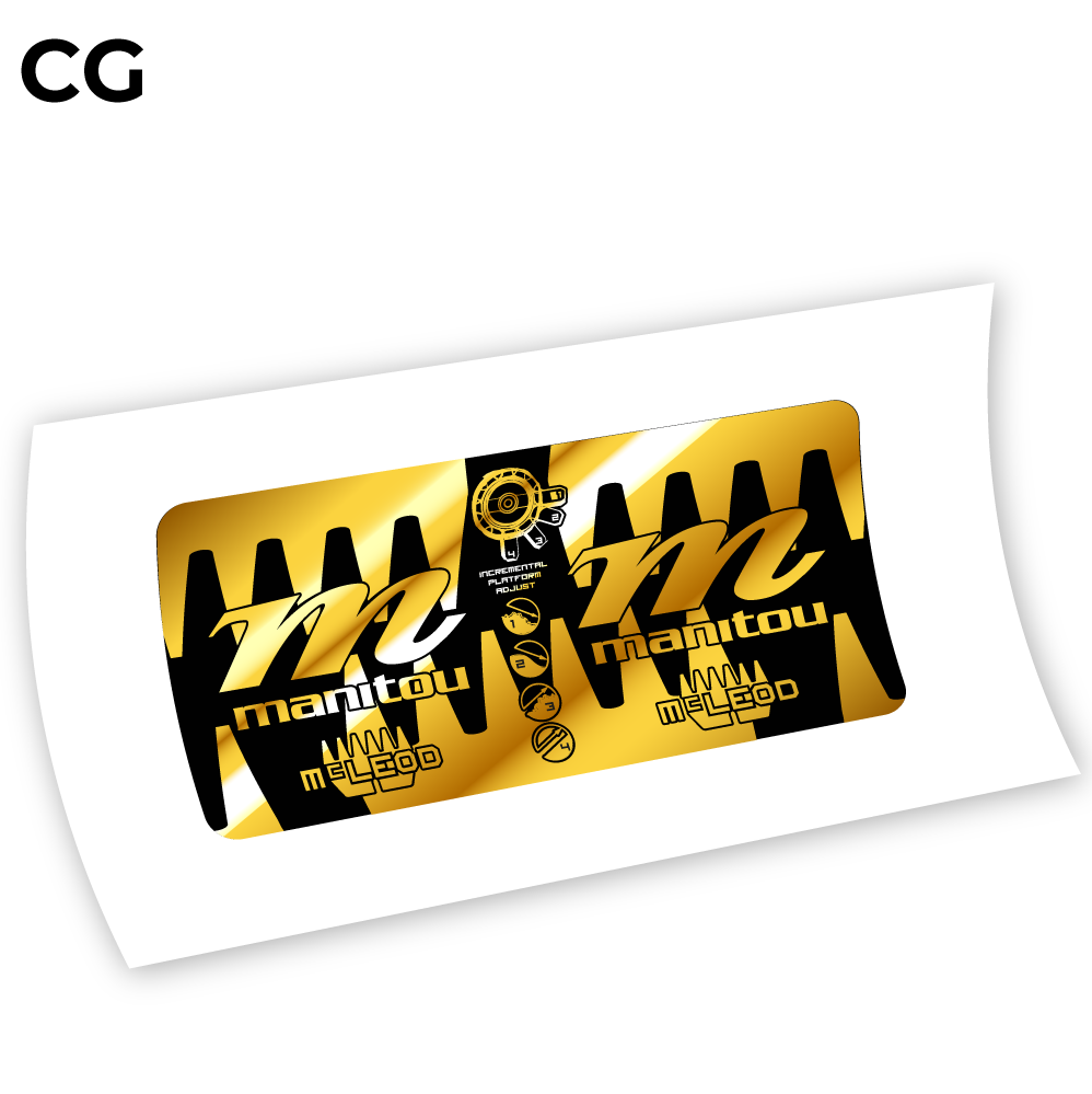 Decal Manitou McLEOD 2015, Rear Shox Sticker vinyl