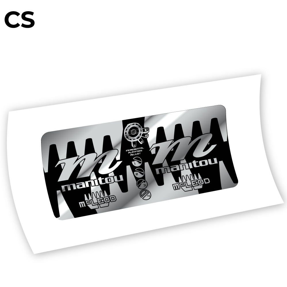 Decal Manitou McLEOD 2015, Rear Shox Sticker vinyl