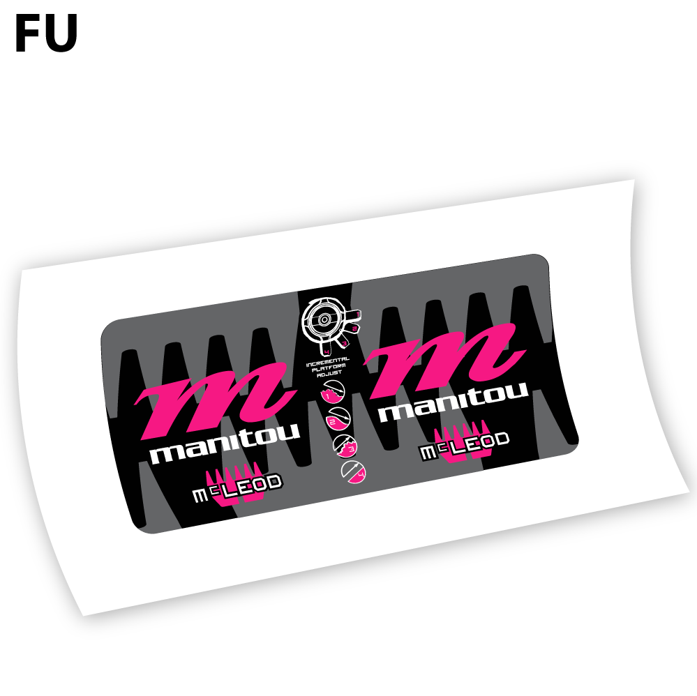 Decal Manitou McLEOD 2015, Rear Shox Sticker vinyl
