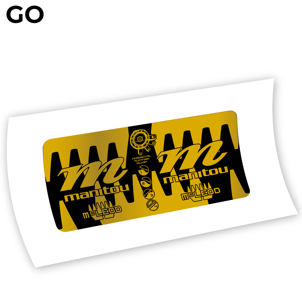 Decal Manitou McLEOD 2015, Rear Shox Sticker vinyl