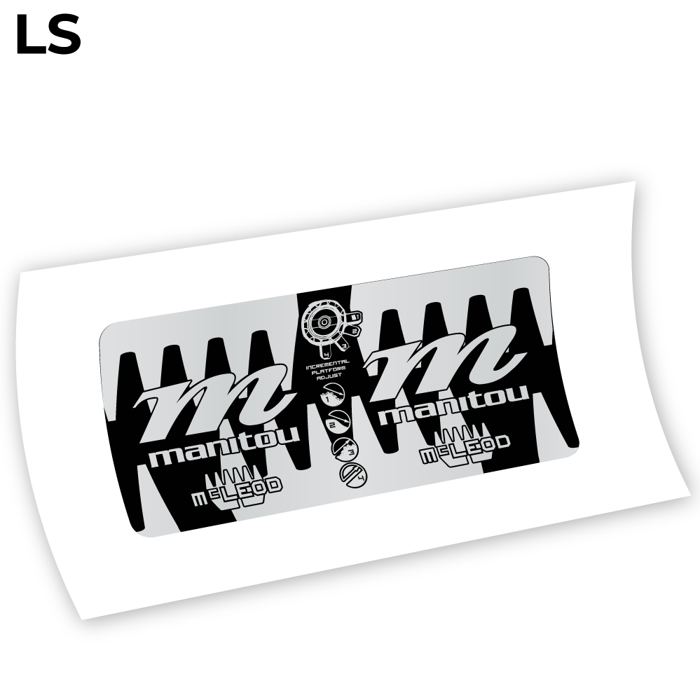 Decal Manitou McLEOD 2015, Rear Shox Sticker vinyl