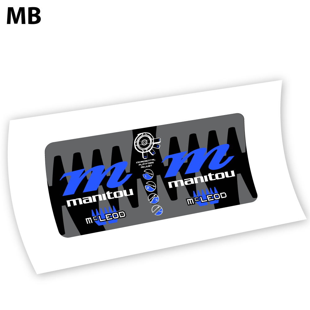 Decal Manitou McLEOD 2015, Rear Shox Sticker vinyl