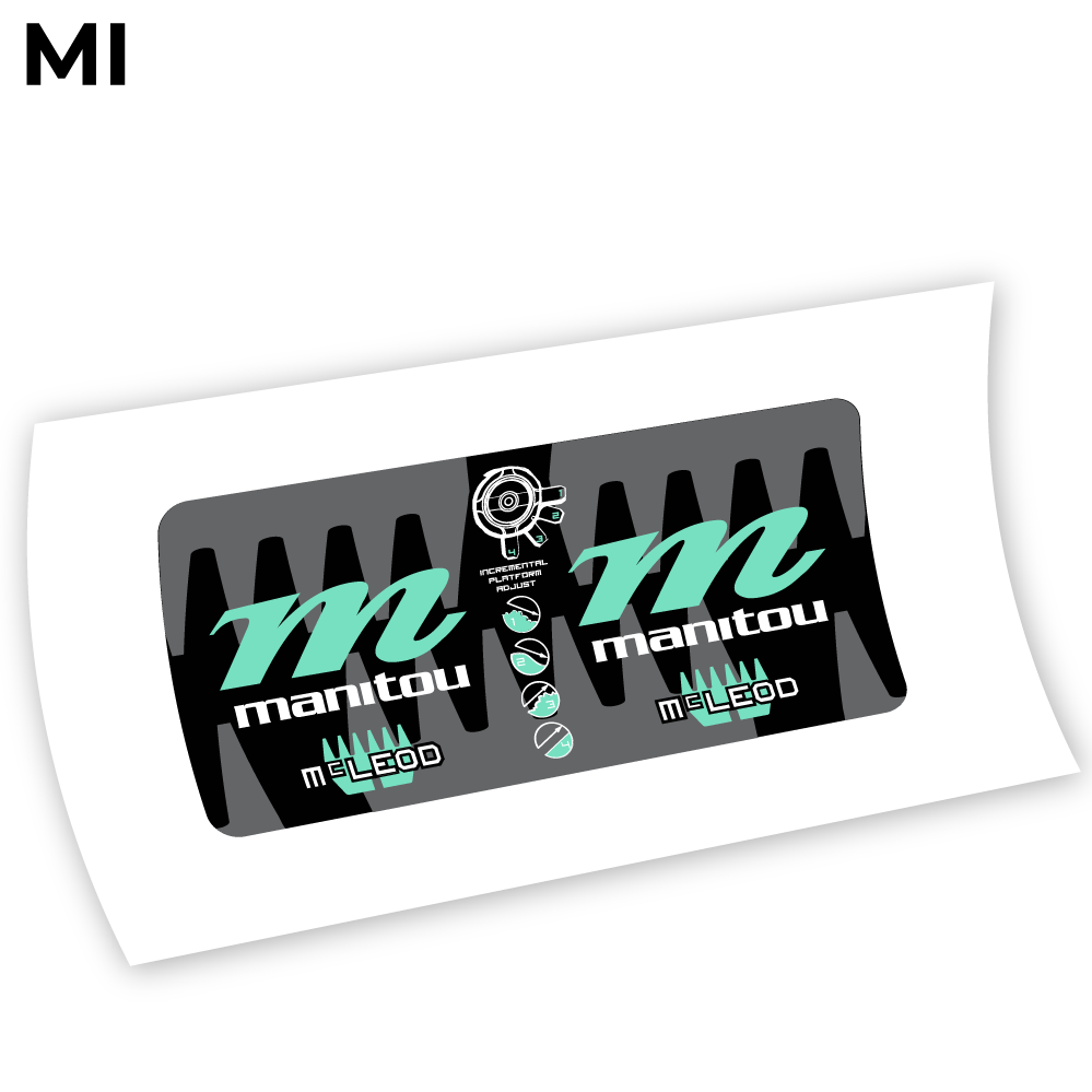 Decal Manitou McLEOD 2015, Rear Shox Sticker vinyl