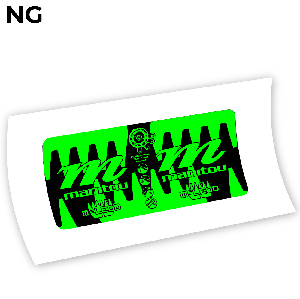 Decal Manitou McLEOD 2015, Rear Shox Sticker vinyl