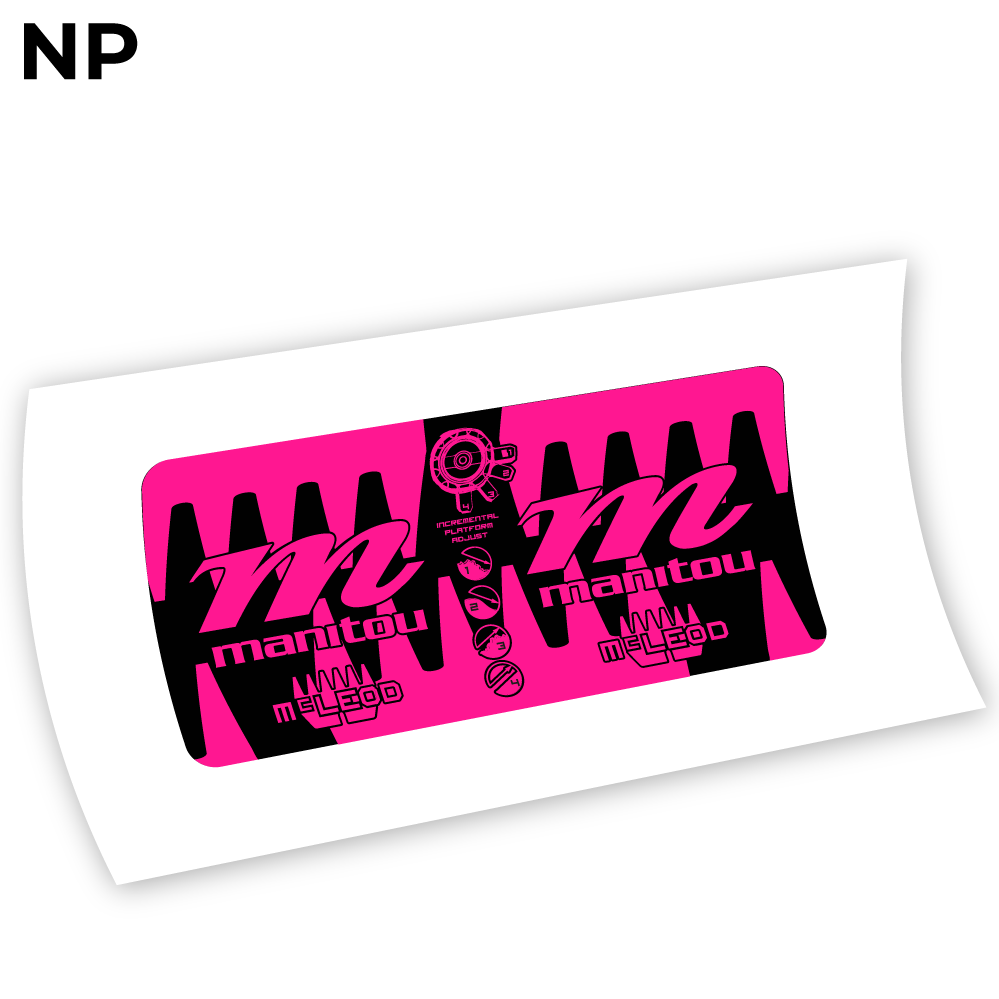Decal Manitou McLEOD 2015, Rear Shox Sticker vinyl