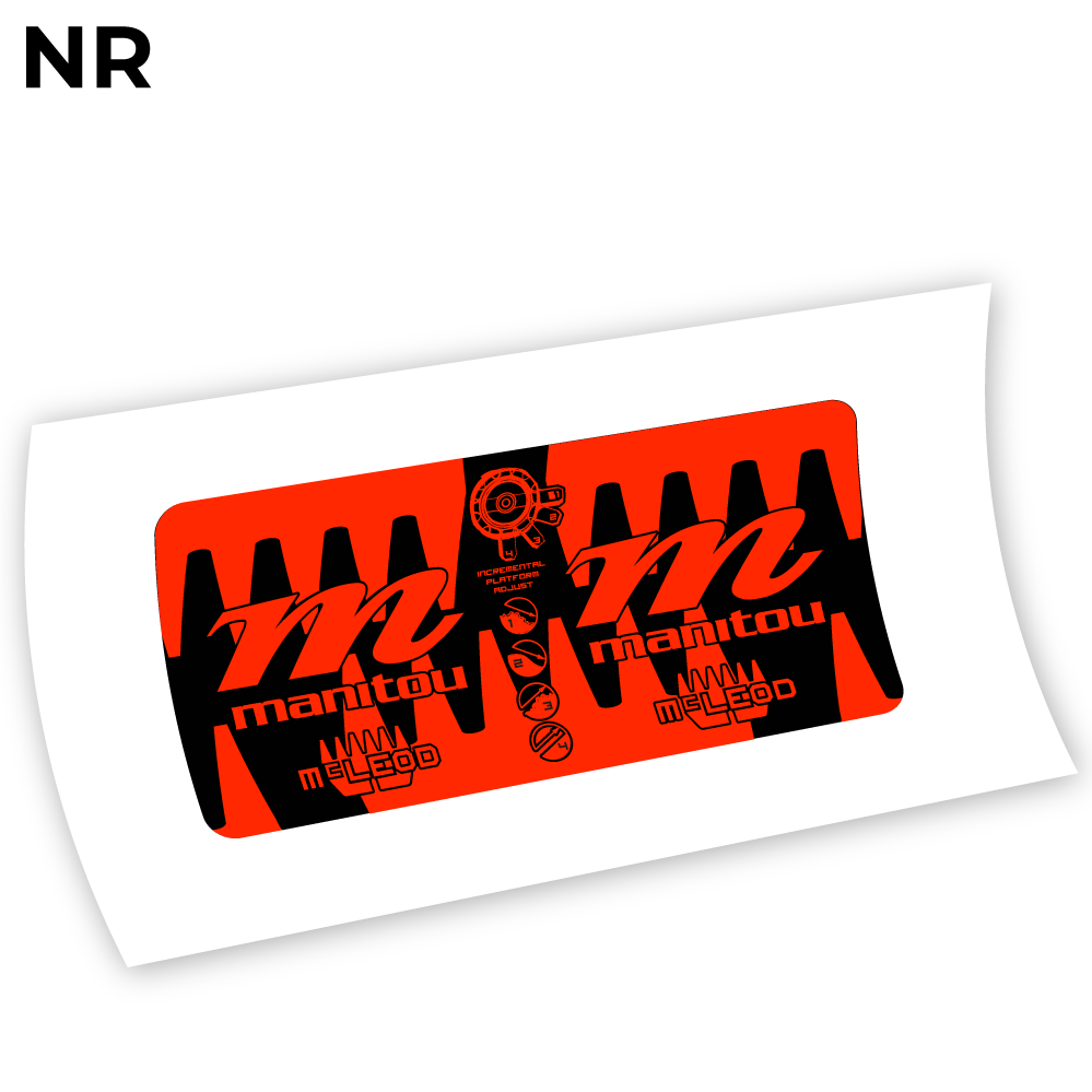 Decal Manitou McLEOD 2015, Rear Shox Sticker vinyl