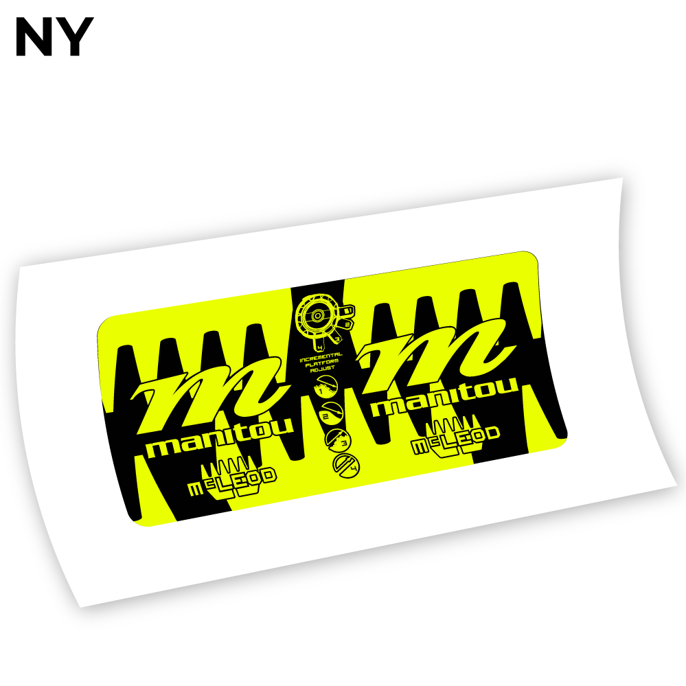 Decal Manitou McLEOD 2015, Rear Shox Sticker vinyl