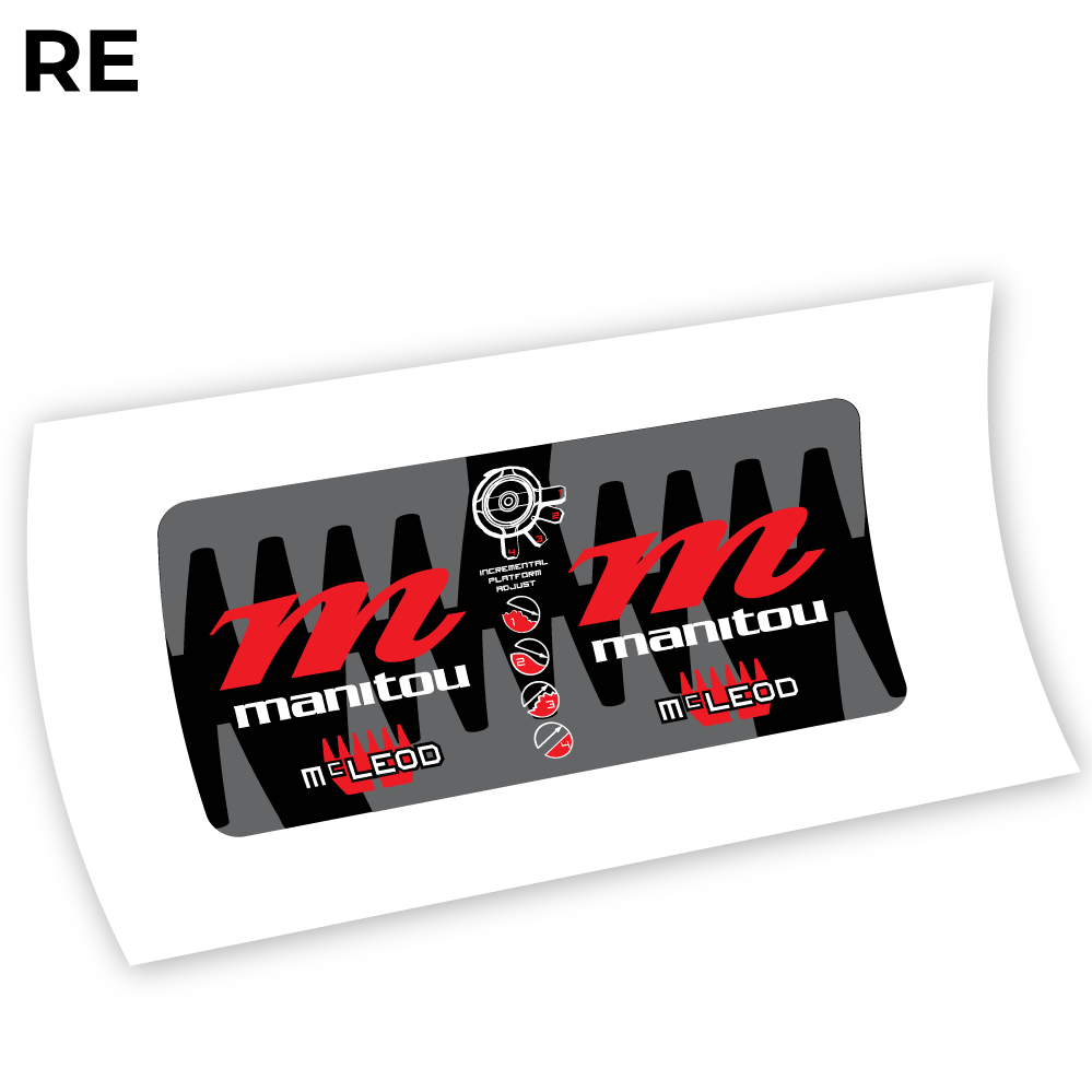 Decal Manitou McLEOD 2015, Rear Shox Sticker vinyl