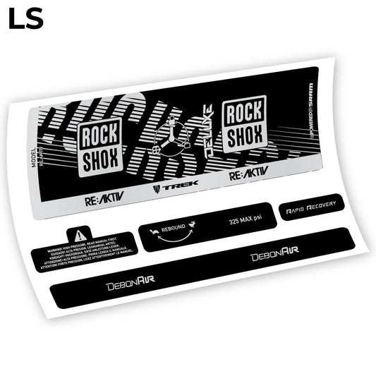 Aufkleber, Rock Shox Deluxe Debonair RC3, Rear Shox Sticker Vinyl