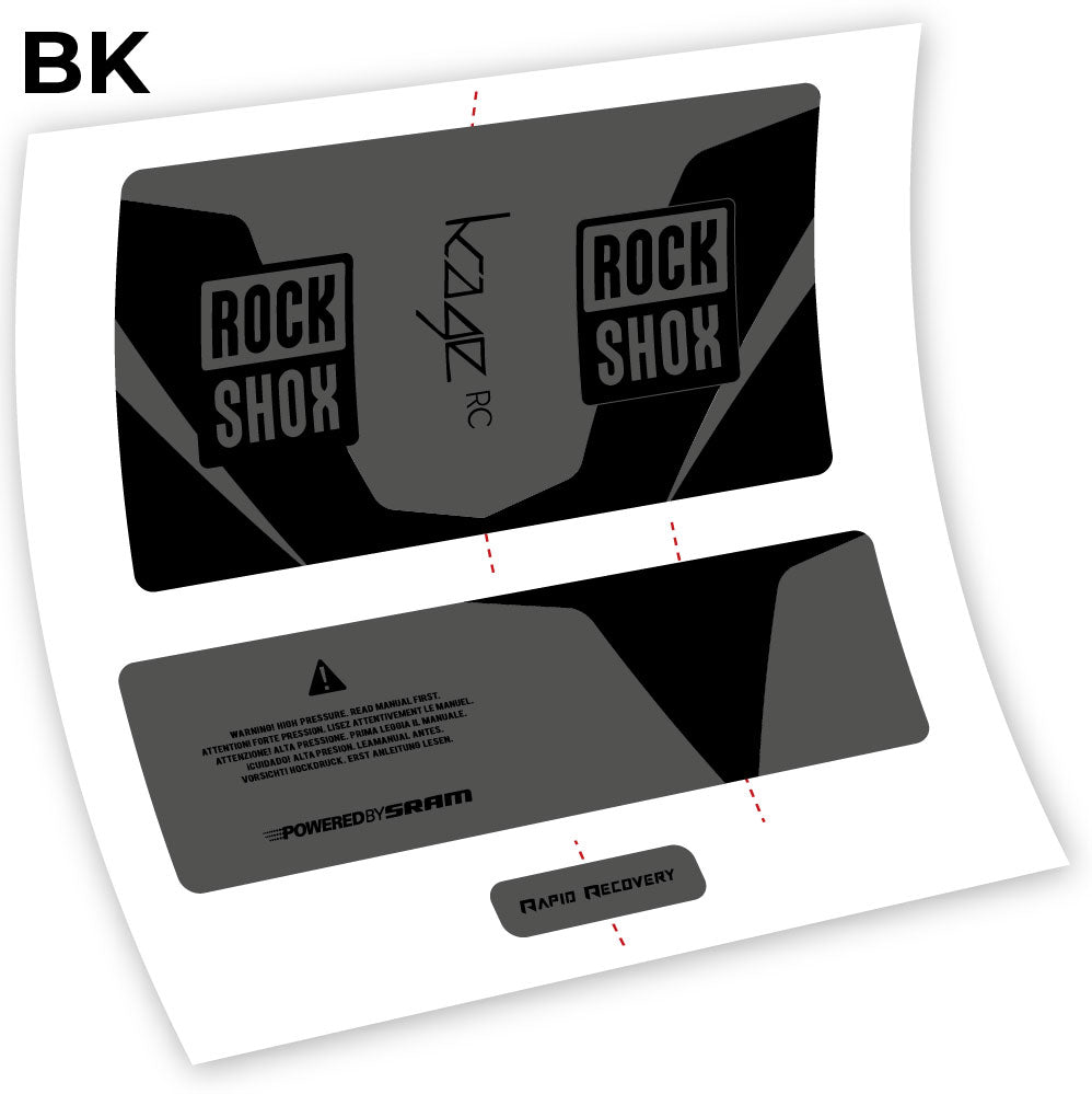 Aufkleber, Rock Shox Kage 2016 RC, Dämpfer