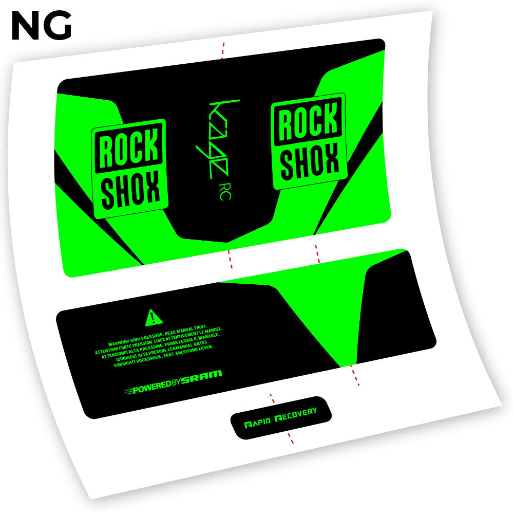 Aufkleber, Rock Shox Kage 2016 RC, Dämpfer