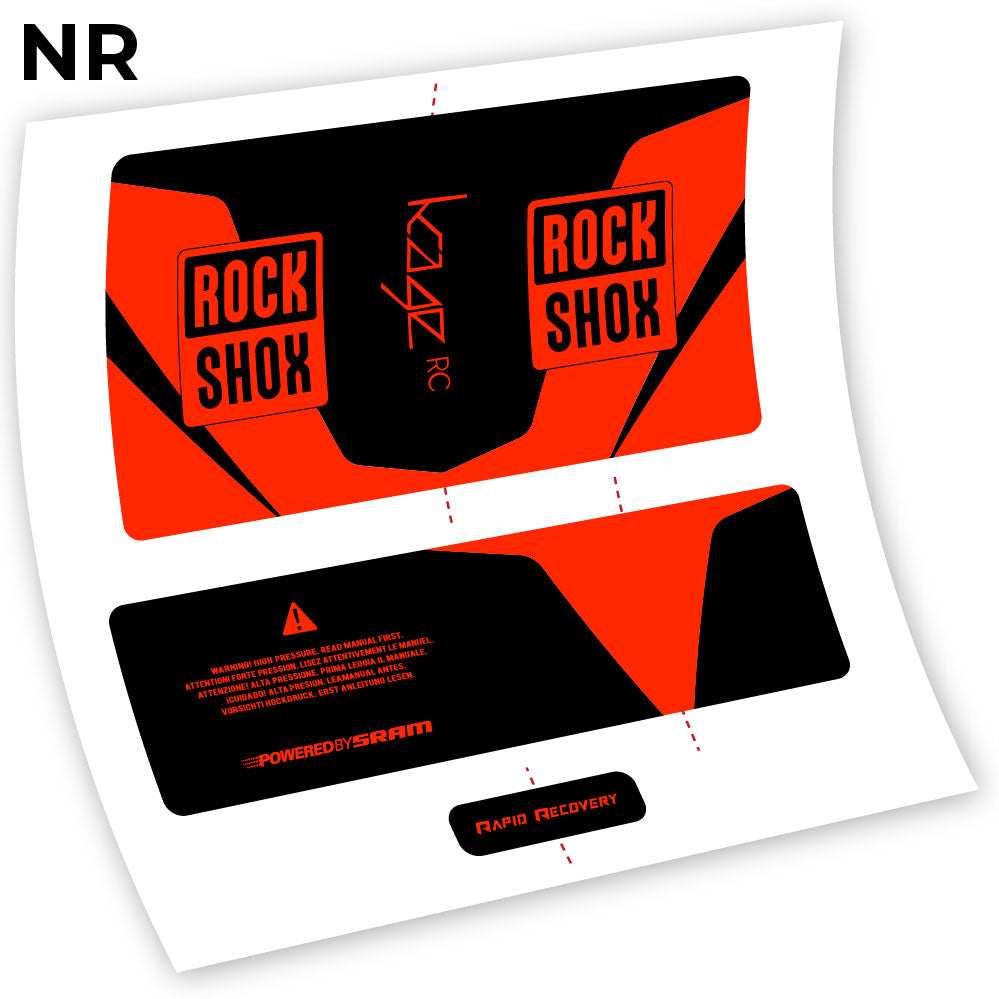 Aufkleber, Rock Shox Kage 2016 RC, Dämpfer