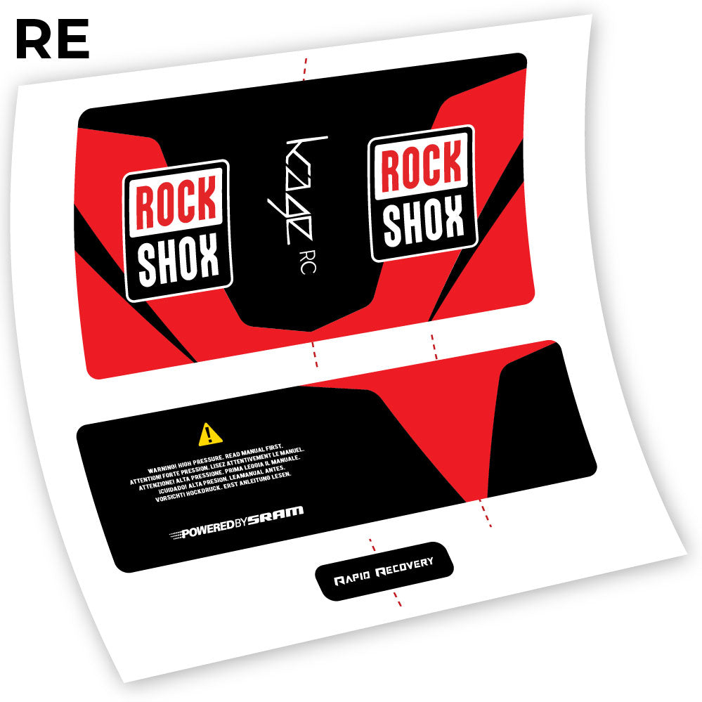Aufkleber, Rock Shox Kage 2016 RC, Dämpfer