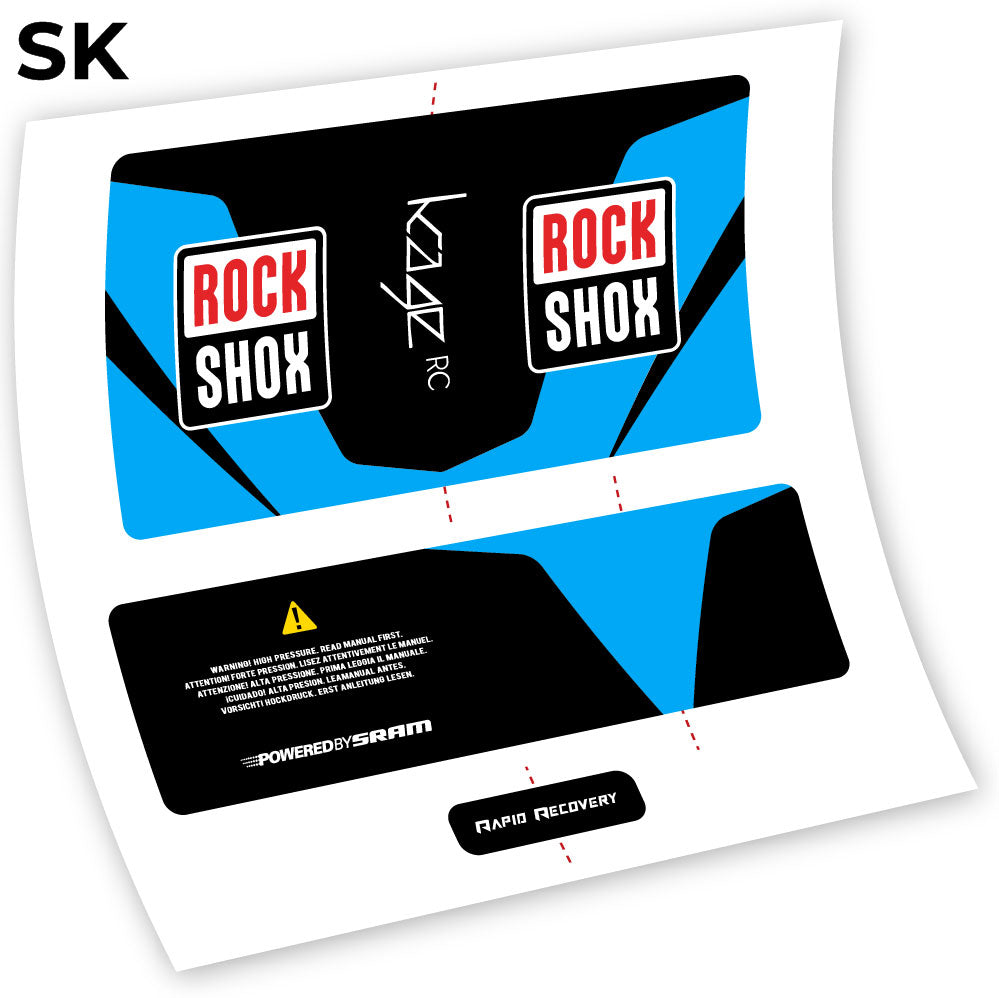 Aufkleber, Rock Shox Kage 2016 RC, Dämpfer