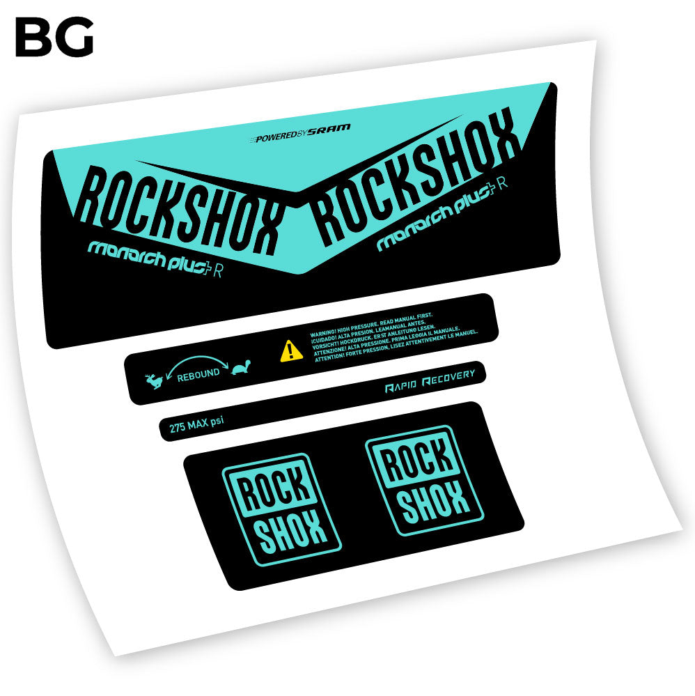 Aufkleber, Rock Shox Monarch Plus R 2016, Rear Shox Sticker Vinyl