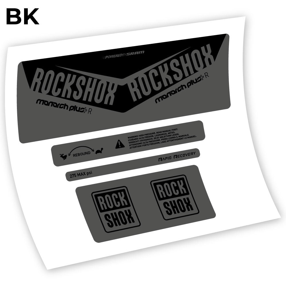 Aufkleber, Rock Shox Monarch Plus R 2016, Rear Shox Sticker Vinyl