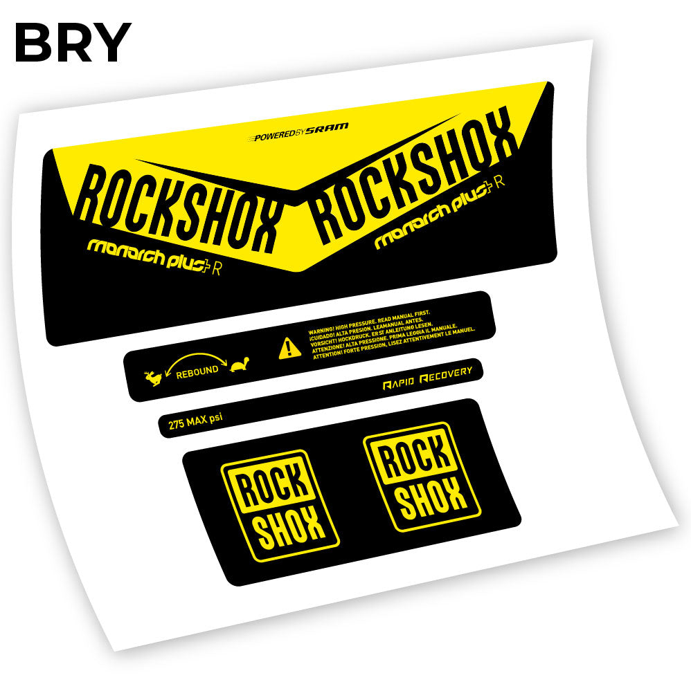 Aufkleber, Rock Shox Monarch Plus R 2016, Rear Shox Sticker Vinyl