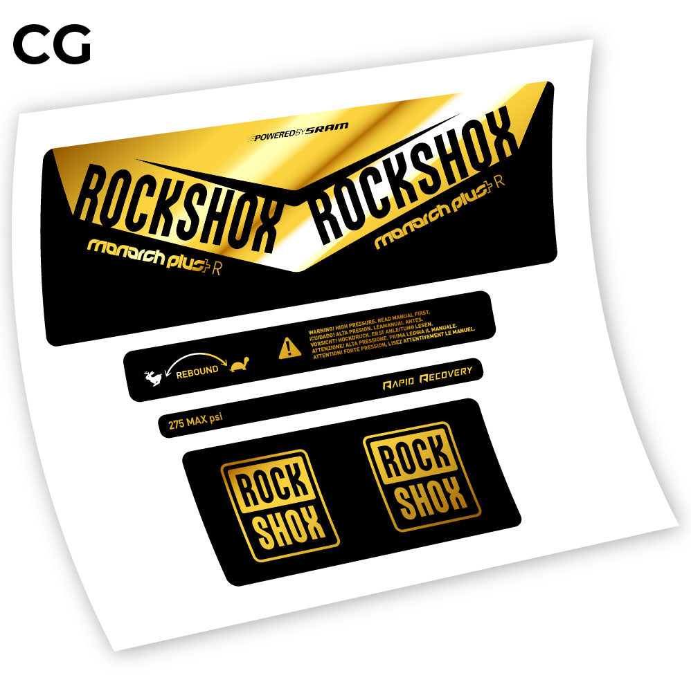 Aufkleber, Rock Shox Monarch Plus R 2016, Rear Shox Sticker Vinyl