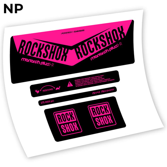 Aufkleber, Rock Shox Monarch Plus R 2016, Rear Shox Sticker Vinyl