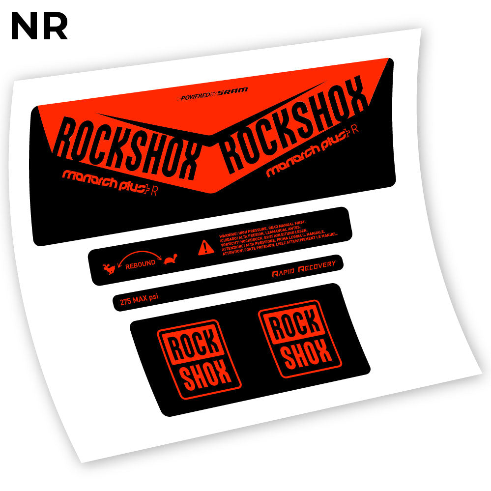 Aufkleber, Rock Shox Monarch Plus R 2016, Rear Shox Sticker Vinyl
